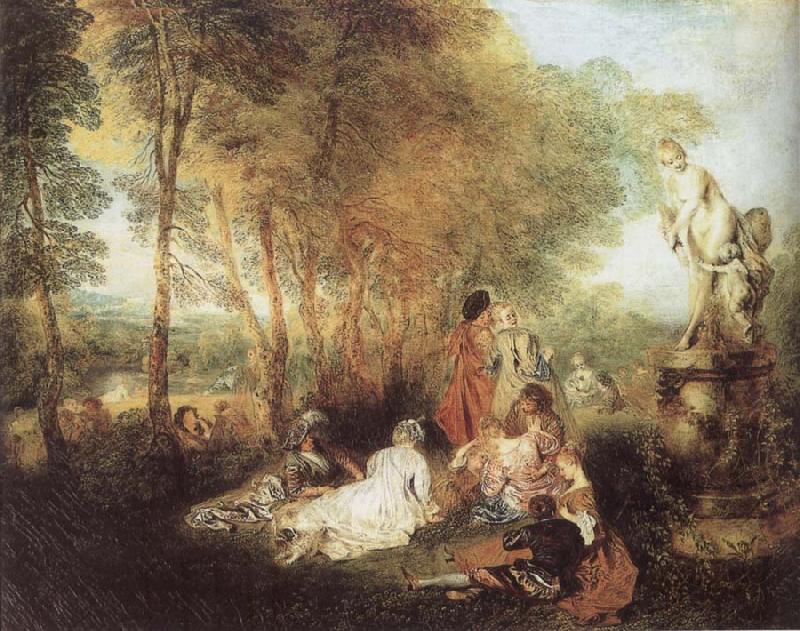 WATTEAU, Antoine A Love Festival